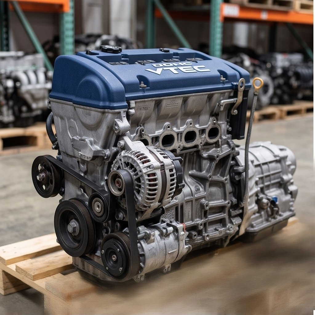 JDM Honda K24A 2.4L DOHC VTEC Engine with 6-Speed Manual Transmission